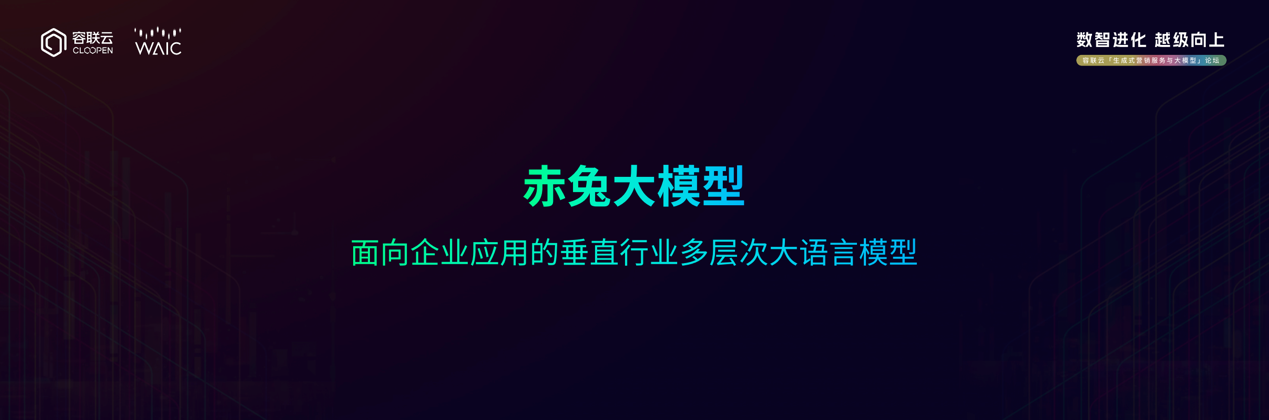 容联云发布大语言模型“赤兔”，赋能沟通智能2.0