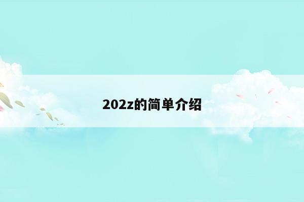 202z的简单介绍(202z的简单介绍)