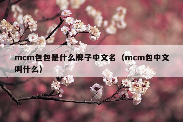 mcm包包是什么牌子