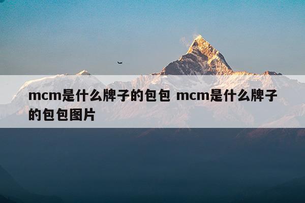 mcm是什么牌子的包包mcm是什么牌子的包包图片(mcm包包)