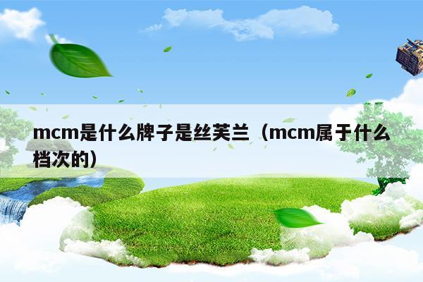 mcm是什么牌子是丝芙兰(mcm是什么牌子是丝芙兰)