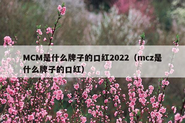 MCM是什么牌子的口红2023(口红tf是什么牌子)