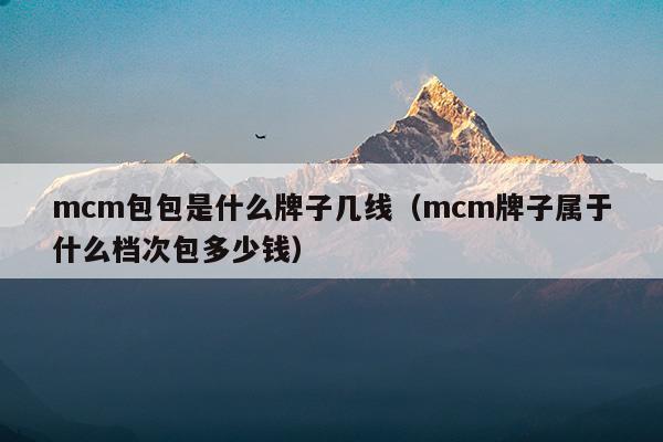 mcm包包是什么牌子中文名