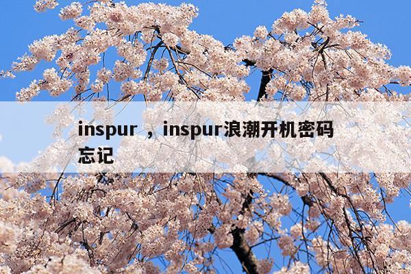 inspurinspur浪潮开机密码忘记(inspurinspur浪潮开机密码忘记)