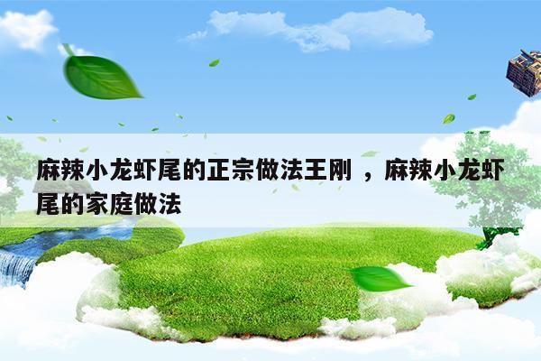 麻辣小龙虾尾的正宗做法王刚麻辣小龙虾尾的家庭做法