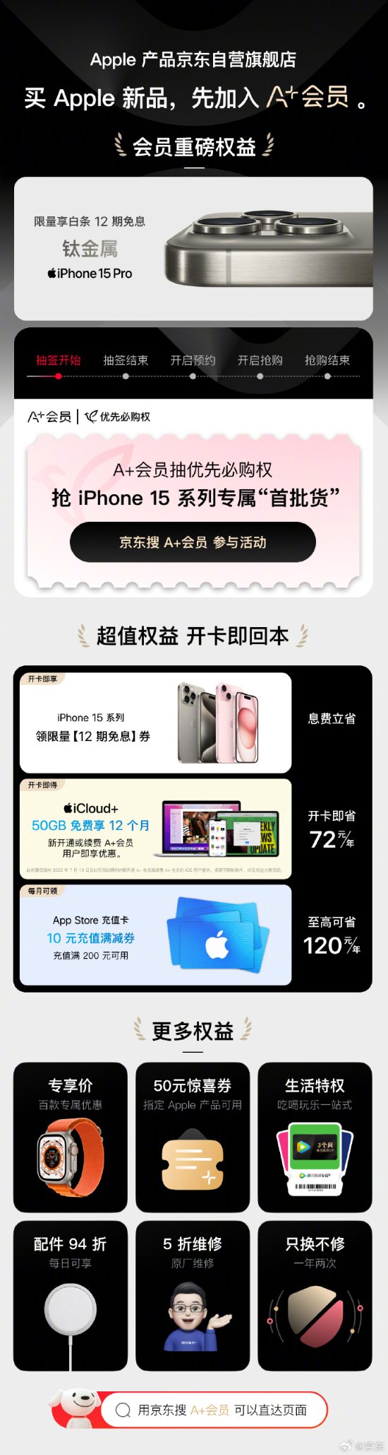 京东官宣iPhone15全款预售!以旧换新最高补贴680元