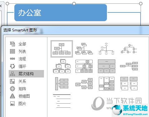 PPT2016如何把树状图做成横排