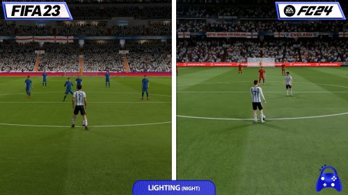 NS版《FC24》《FIFA23》画面对比 《FIFA23》可60帧