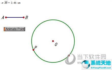 几何画板点在圆上运动(几何画板圆上面怎么画动点)