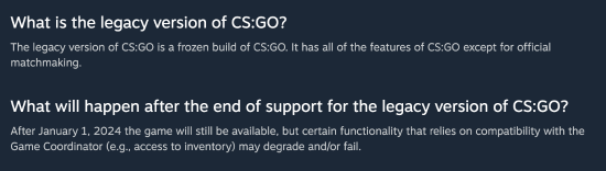 V社：我们做了个艰难的决定 《CS2》不再支持老硬件 《CS:GO》明年停止支持