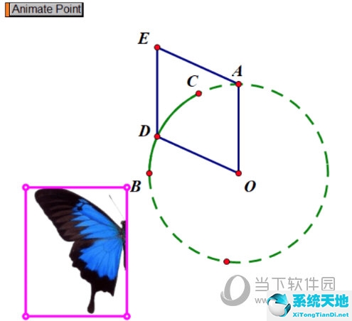 几何画板制作折叠动画(几何画板蝴蝶曲线过程的制作)