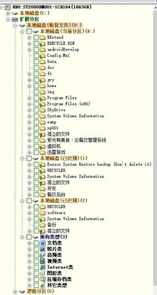 分区工具diskgenius恢复数据