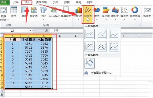 怎么用excel做折线图修改横坐标