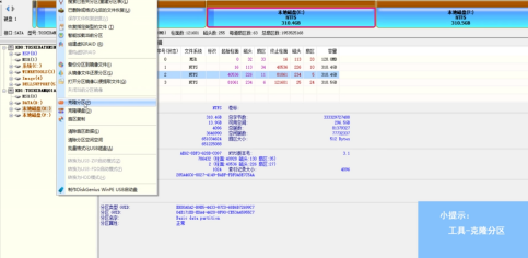 diskgenius 扇区复制