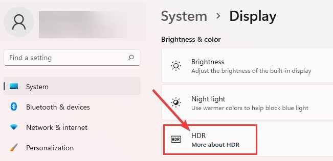 windows 11 hdr