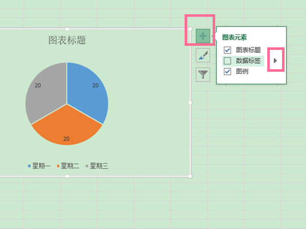 excel饼形图显示数据和百分比