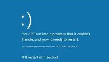 win10蓝屏笑脸提示重启怎么回事儿
