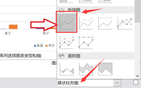 excel怎么绘制柱形折线图图例