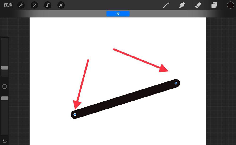 procreate如何画直线 正方形