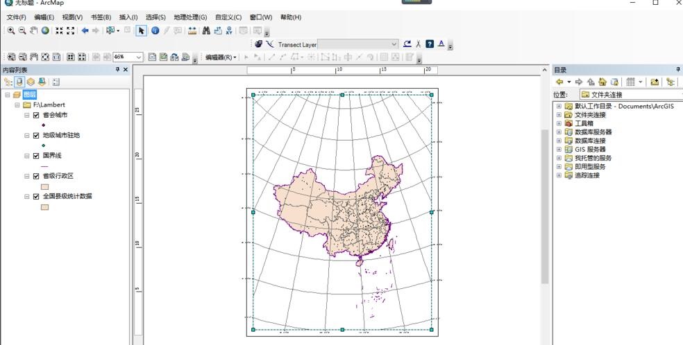 如何使用arcgis为制作的地图添加经纬度