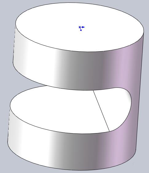 solidworks怎么切断圆柱