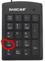 numpad0是哪个键