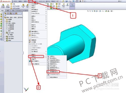 solidworks怎么画螺纹管道